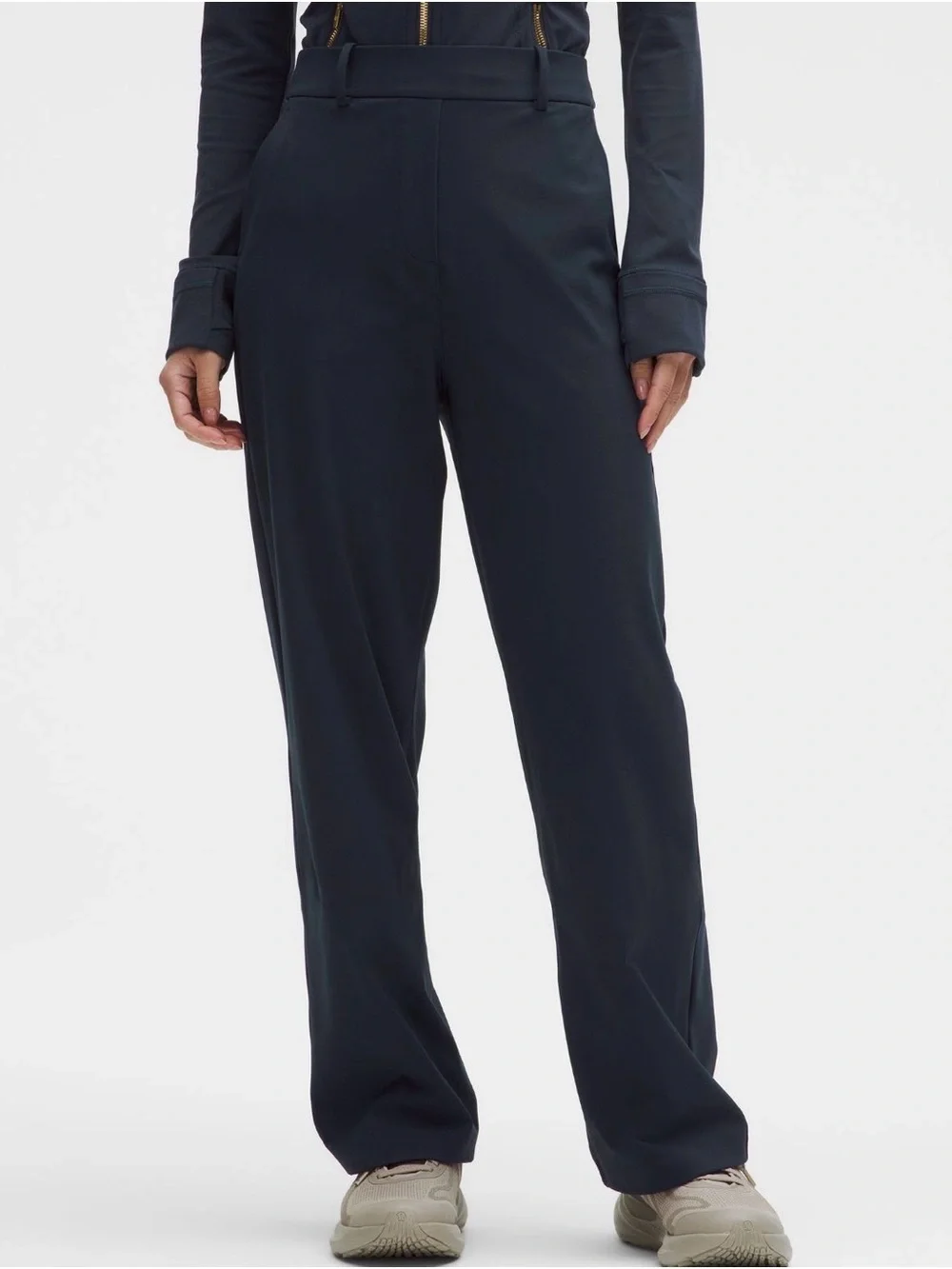 Lululemon Daydrift High-Rise Straight-Leg Trousers Navy M